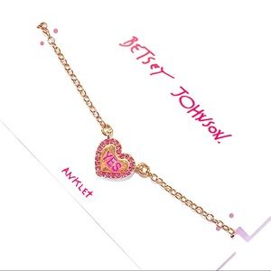 🌀 Betsey Johnson Candy Heart Ankle Bracelet